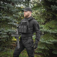 Plate Carrier Cuirass QRS Gen.II M-Tac - Negru, Sistem QRS Rapid