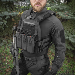Plate Carrier Cuirass QRS Gen.II M-Tac - Negru, Sistem QRS Rapid