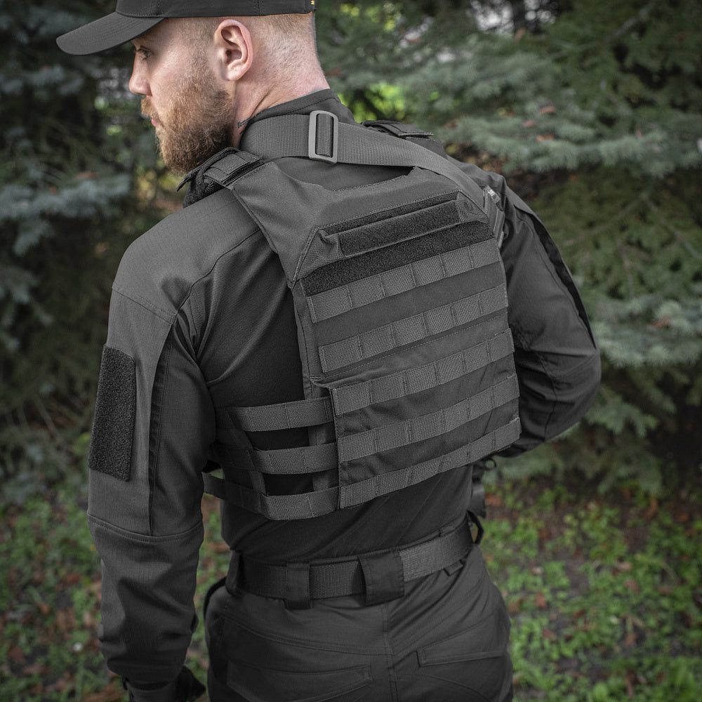 Plate Carrier Cuirass QRS Gen.II M-Tac - Negru, Sistem QRS Rapid
