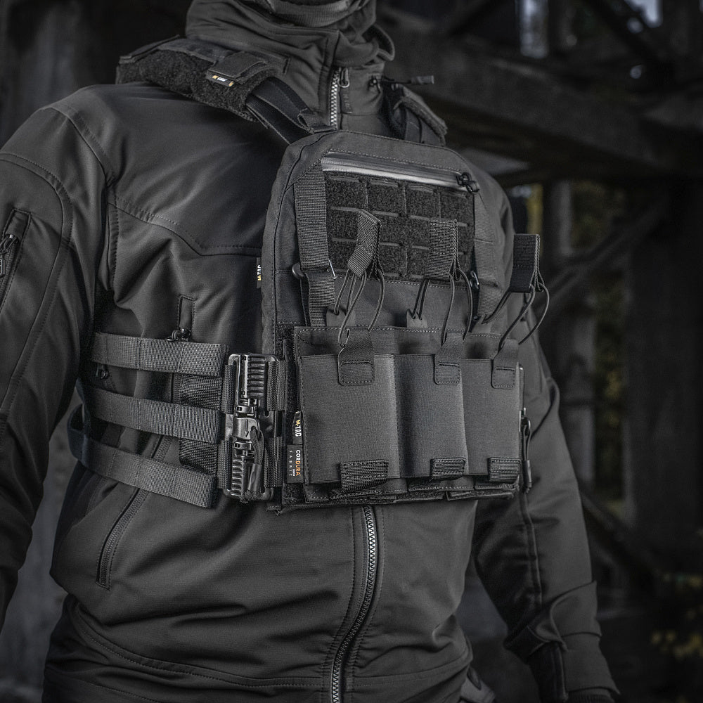 Plate Carrier Cuirass QRS M-Tac - Black cu Sistem de Eliberare Rapidă