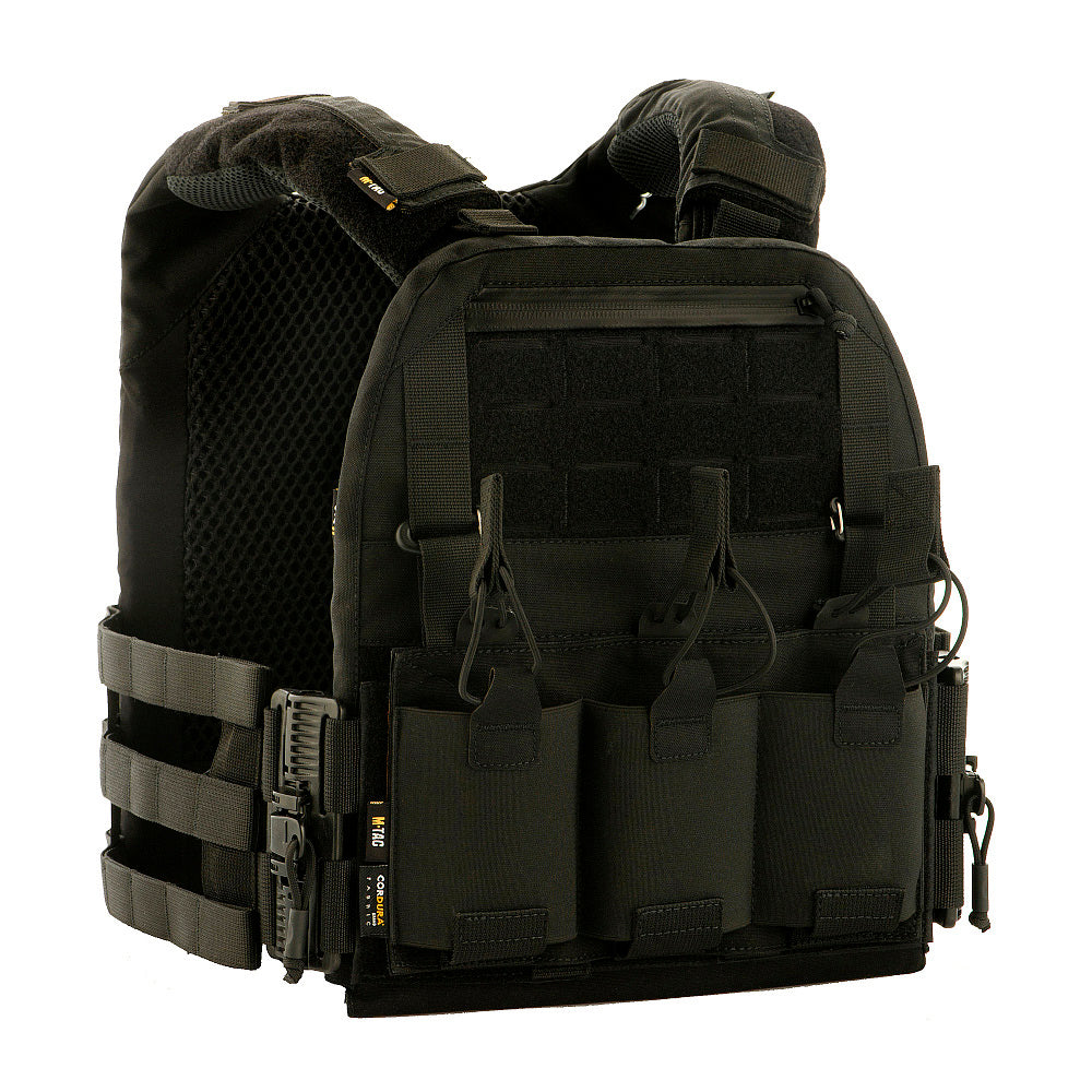Plate Carrier Cuirass QRS M-Tac - Black cu Sistem de Eliberare Rapidă