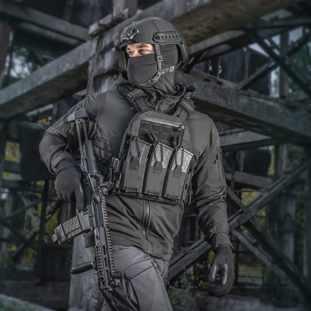 Plate Carrier Cuirass QRS M-Tac - Black cu Sistem de Eliberare Rapidă