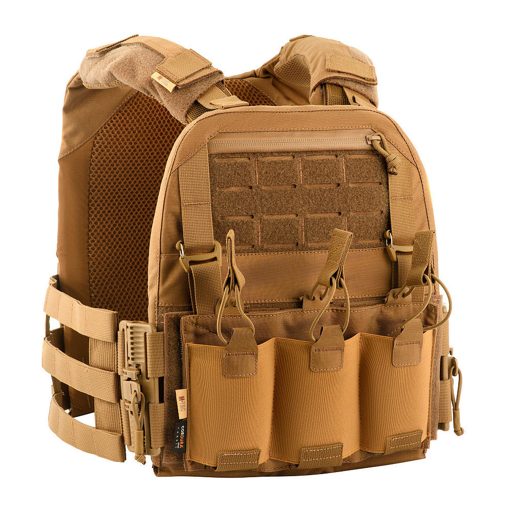 Plate Carrier Cuirass QRS M-Tac - Coyote, Sistem Detașare Rapidă