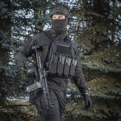 Plate Carrier M-Tac Cuirass QRS XL - Negru, Detașare Rapidă