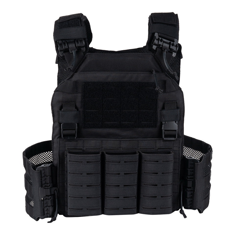 Plate Carrier QR Lasercut Negru - Protecție și Acțiune Rapidă