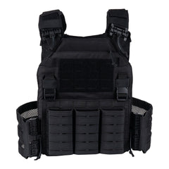 Plate Carrier QR Lasercut Negru - Protecție și Acțiune Rapidă