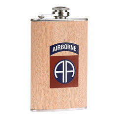 Ploscă 82nd Airborne Lemn - Compania Fidelă în Orice Misiune