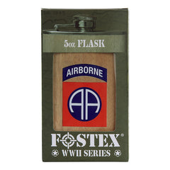 Ploscă 82nd Airborne Lemn - Compania Fidelă în Orice Misiune
