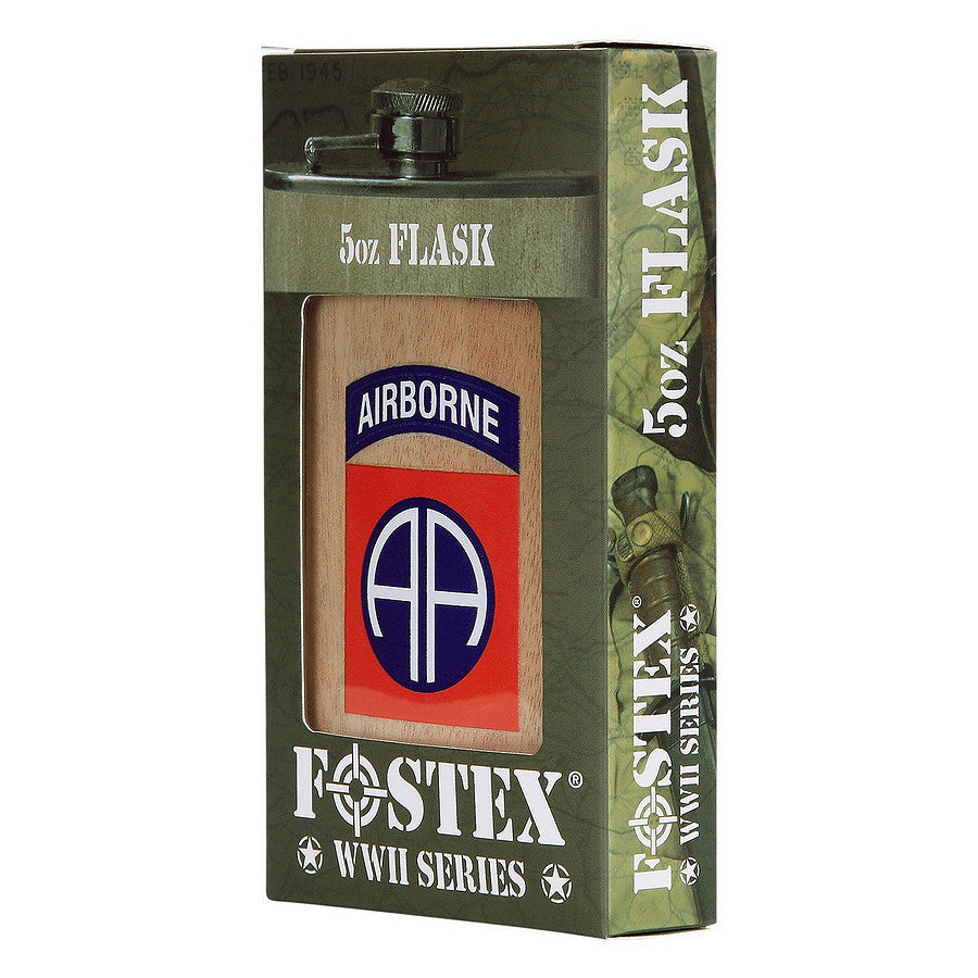 Ploscă 82nd Airborne Lemn - Compania Fidelă în Orice Misiune