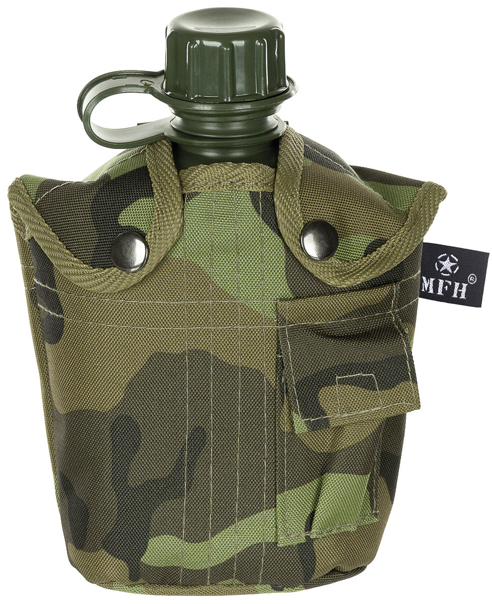 Ploscă de campanie plastic US 1L Camo M 95 CZ MFH - 1L, 200g