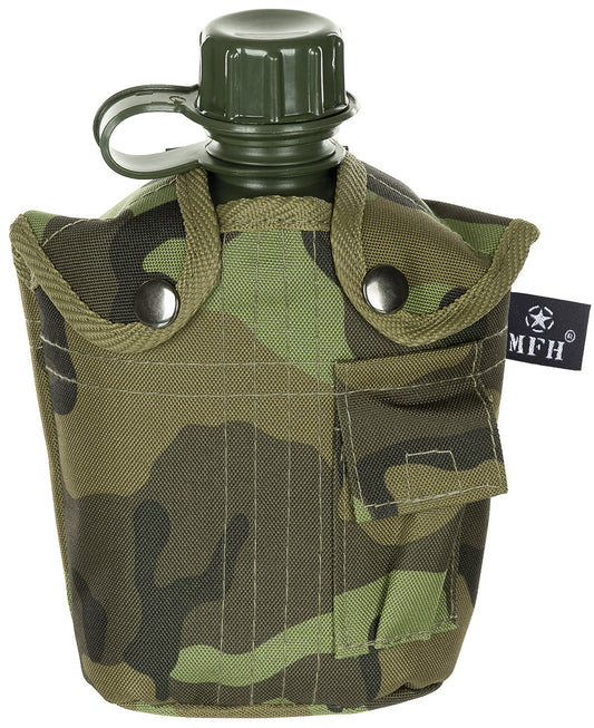 Ploscă de campanie plastic US 1L Camo M 95 CZ MFH - 1L, 200g