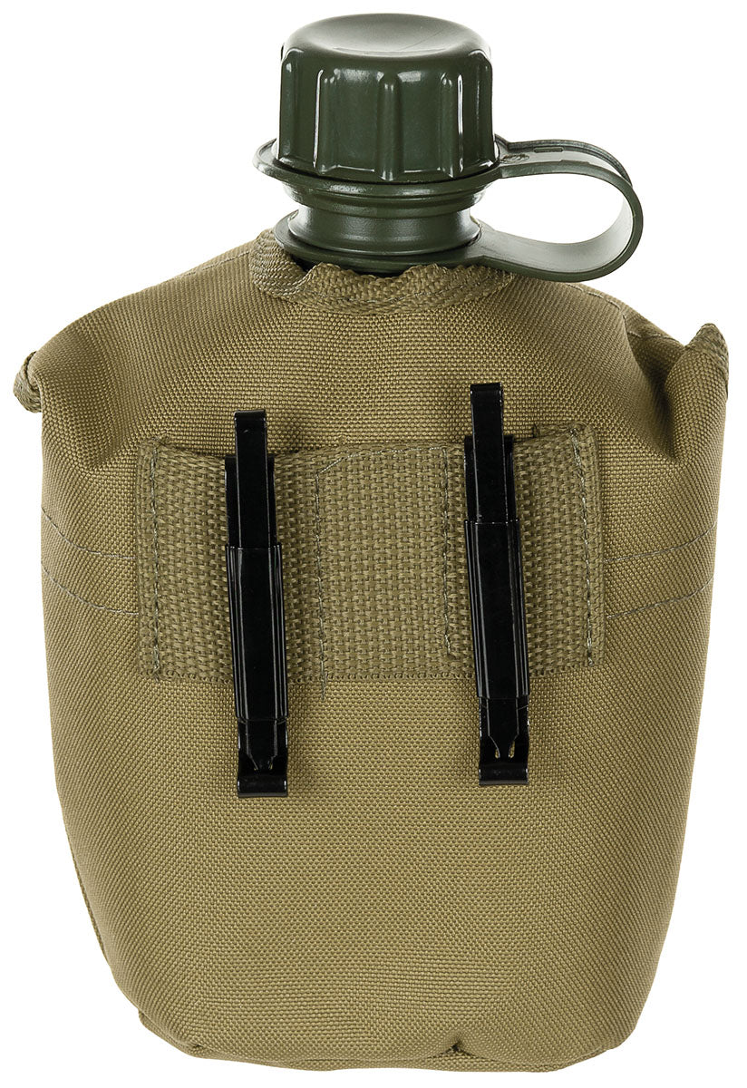 Ploscă de campanie US cu husă Coyote Tan MFH - 1 Litru, 200g