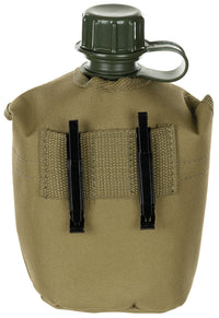 Ploscă de campanie US cu husă Coyote Tan MFH - 1 Litru, 200g