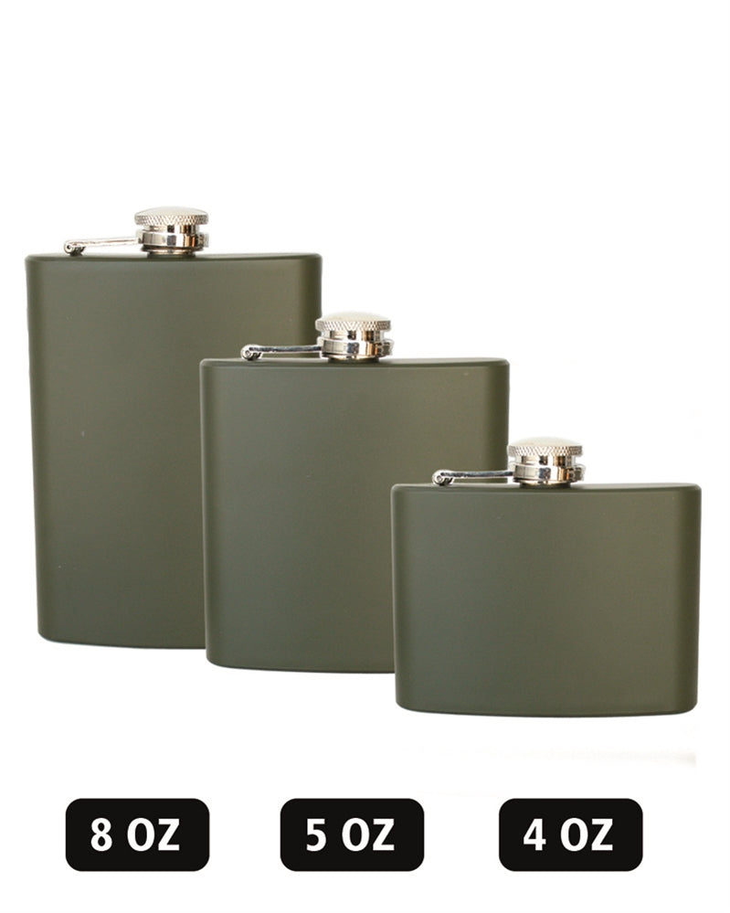 Ploscă Mil-Tec – trei mărimi de ploscă: 8 oz, 5 oz și 4 oz