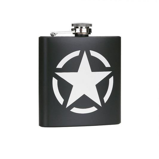 Plosca Zakfles 6oz US Army Star RVS Verde - Stil Autentic și Durabilitate