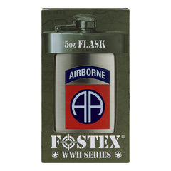 Ploscă Zakfles 82nd Airborne RVS Zilver/Chrome - Echipament Esențial pentru Orice Misiune