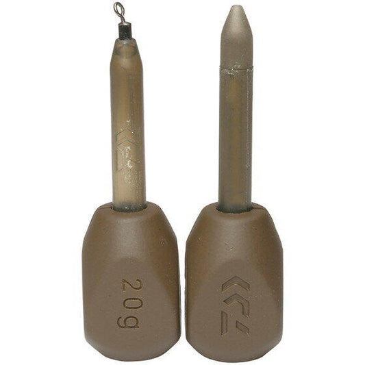 Plumb Inline N'Zon Daiwa - 2 Bucăți, 20g, Fixare Sigură