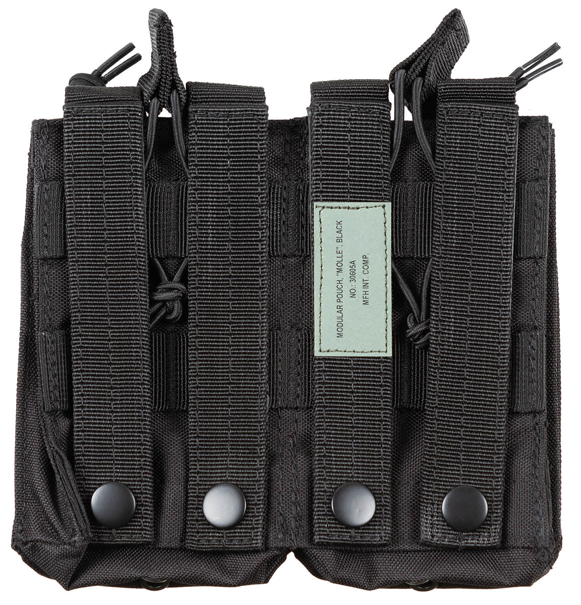 Pochetă Modulară MOLLE Negru MFH - 4 compartimente, Prindere MOLLE