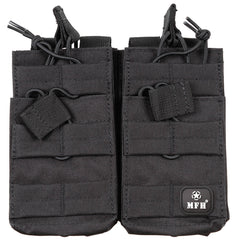Pochetă Modulară MOLLE Negru MFH - 4 compartimente, Prindere MOLLE