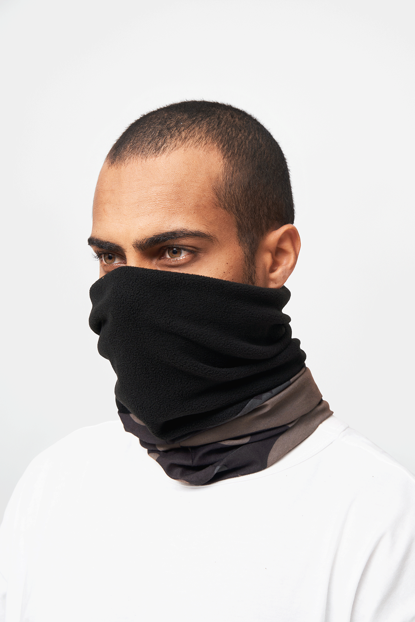 Polar Multi Function Headgear Dark Camo Brandit - Caldura Versatila
