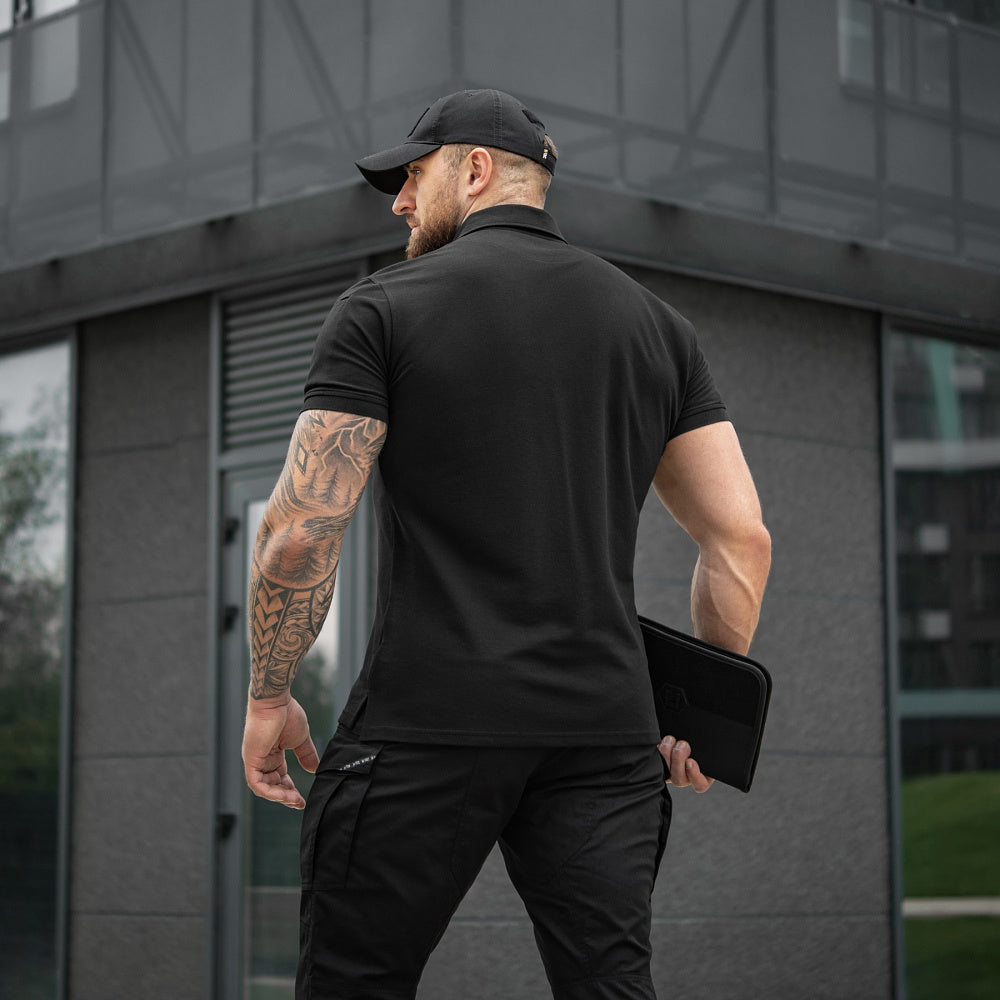 Polo Basic 65/35 M-Tac - Negru, Confort Tactic și Zilnic