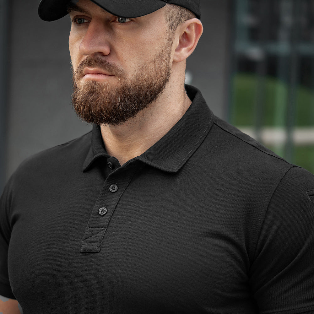 Polo Basic 65/35 M-Tac - Negru, Confort Tactic și Zilnic
