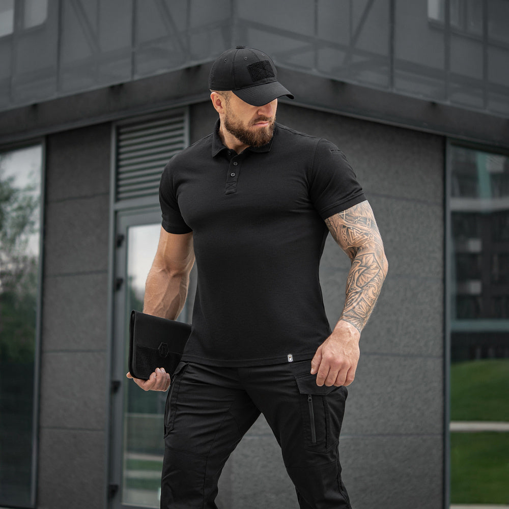 Polo Basic 65/35 M-Tac - Negru, Confort Tactic și Zilnic