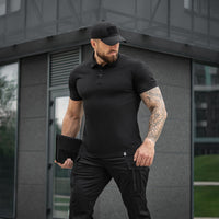 Polo Basic 65/35 M-Tac - Negru, Confort Tactic și Zilnic