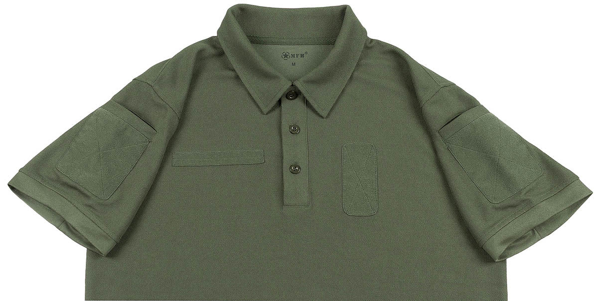 Polo cu mânecă scurtă Tactical Coolmax Oliv MFH - Respirabil, Uscare Rapidă