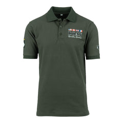 Polo D-Day 1944 Verde Militar - Poartă Istoria cu Mândrie