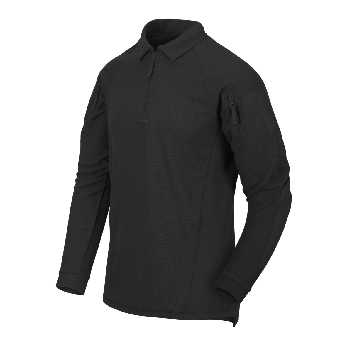 Polo Helikon-Tex Negru Uscare Rapidă