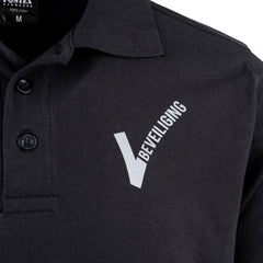 Polo Securitate V-logo Negru Fostex Garments® - Profesionalism și Confort Tactic