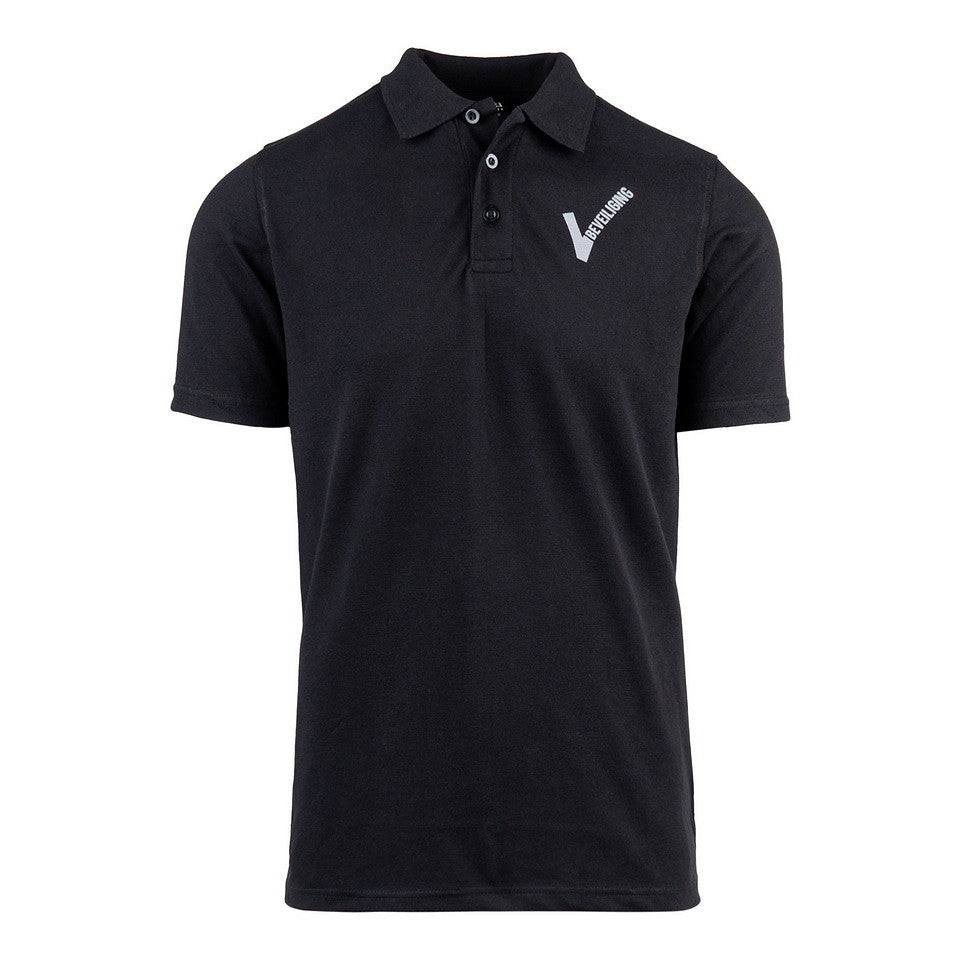 Polo Securitate V-logo Negru Fostex Garments® - Profesionalism și Confort Tactic