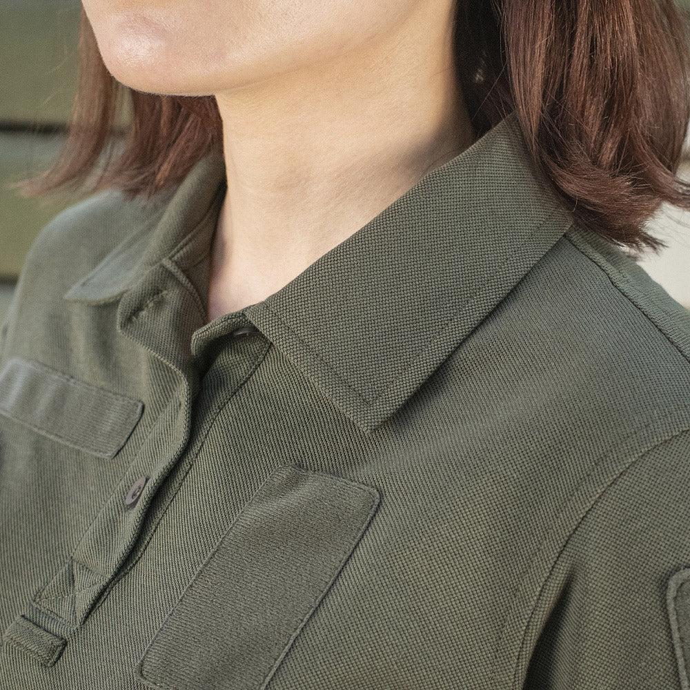 Polo Tactic Damă 65/35 M-Tac - Army Olive, Rezistent și Confortabil
