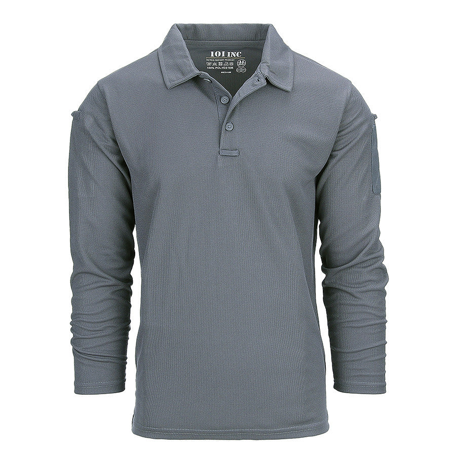 Polo Tactical Quick Dry Mânecă Lungă Wolf Grey military-shop.ro - Confort Uscat Superior