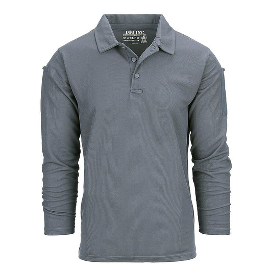 Polo Tactical Quick Dry Mânecă Lungă Wolf Grey military-shop.ro - Confort Uscat Superior