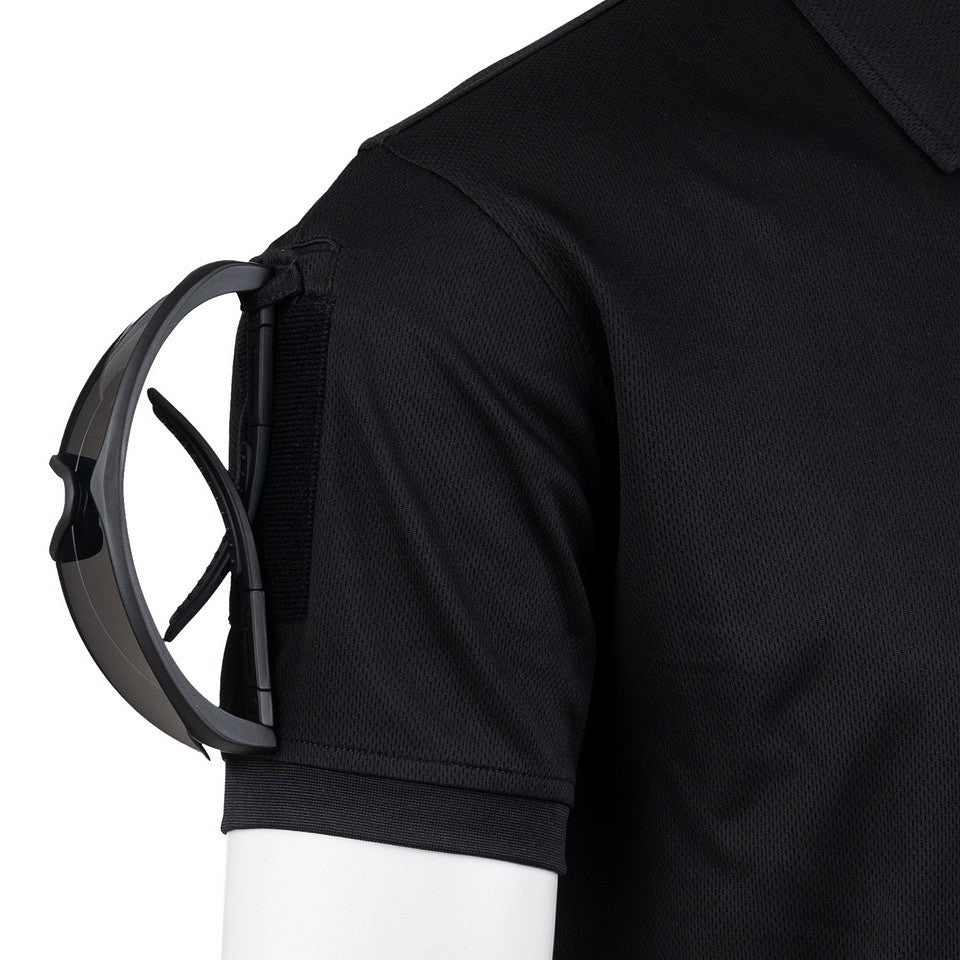 Polo Tactical Zip Quick Dry Negru - Performanță Rapidă, Confort Maxim