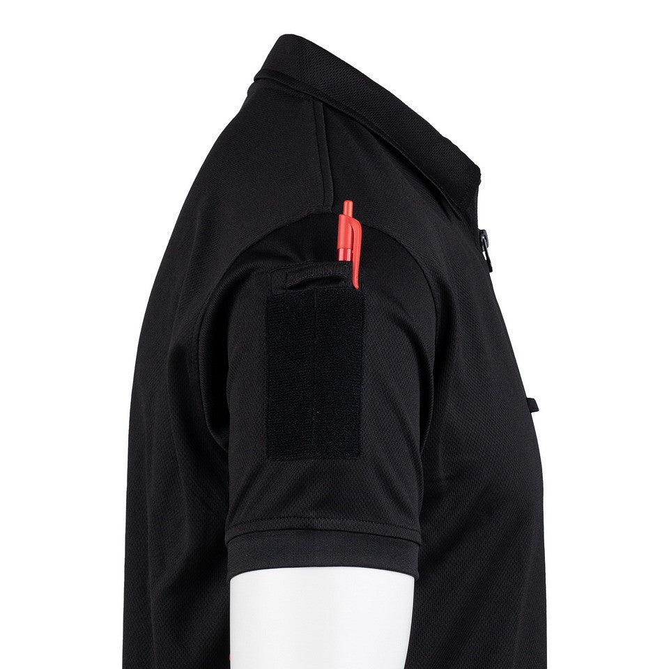 Polo Tactical Zip Quick Dry Negru - Performanță Rapidă, Confort Maxim