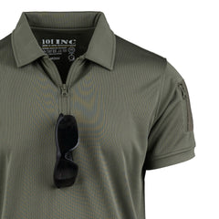 Polo Tactical Zip Quick Dry Ranger Green - Confort Rapid și Agilitate
