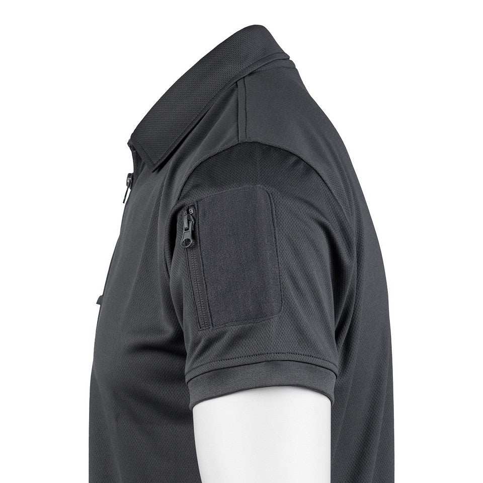 Polo Tactical Zip Quick Dry Wolf Grey - Performanță și Confort Superior