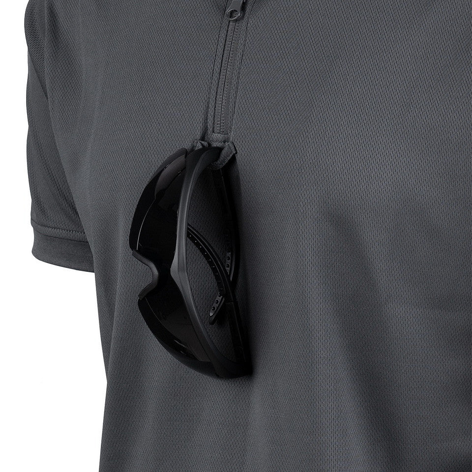 Polo Tactical Zip Quick Dry Wolf Grey - Performanță și Confort Superior