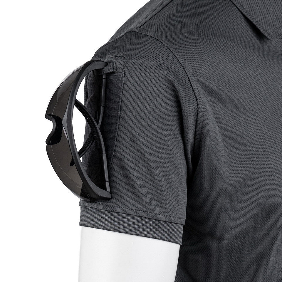 Polo Tactical Zip Quick Dry Wolf Grey - Performanță și Confort Superior
