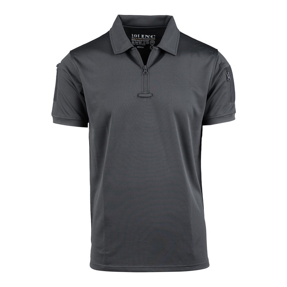 Polo Tactical Zip Quick Dry Wolf Grey - Performanță și Confort Superior