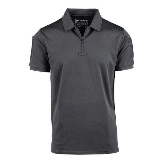 Polo Tactical Zip Quick Dry Wolf Grey - Performanță și Confort Superior