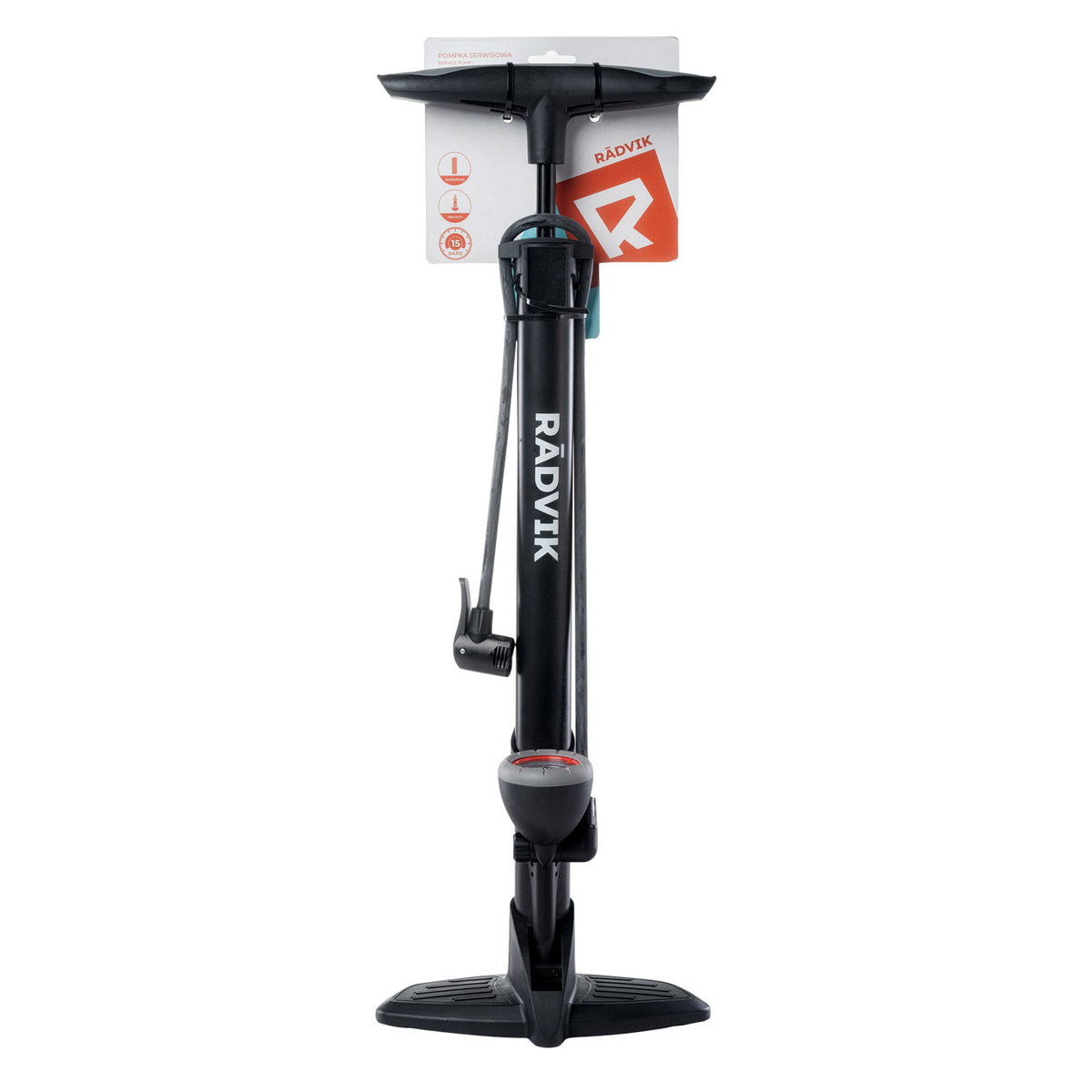 Pompă Bicicletă BLASA RADVIK - 8 Bar, Manometru, Versatilă - 1