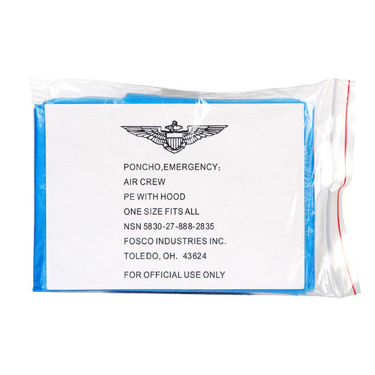Poncho Emergency Albastru - Protecție Instantanee Anti-Ploaie