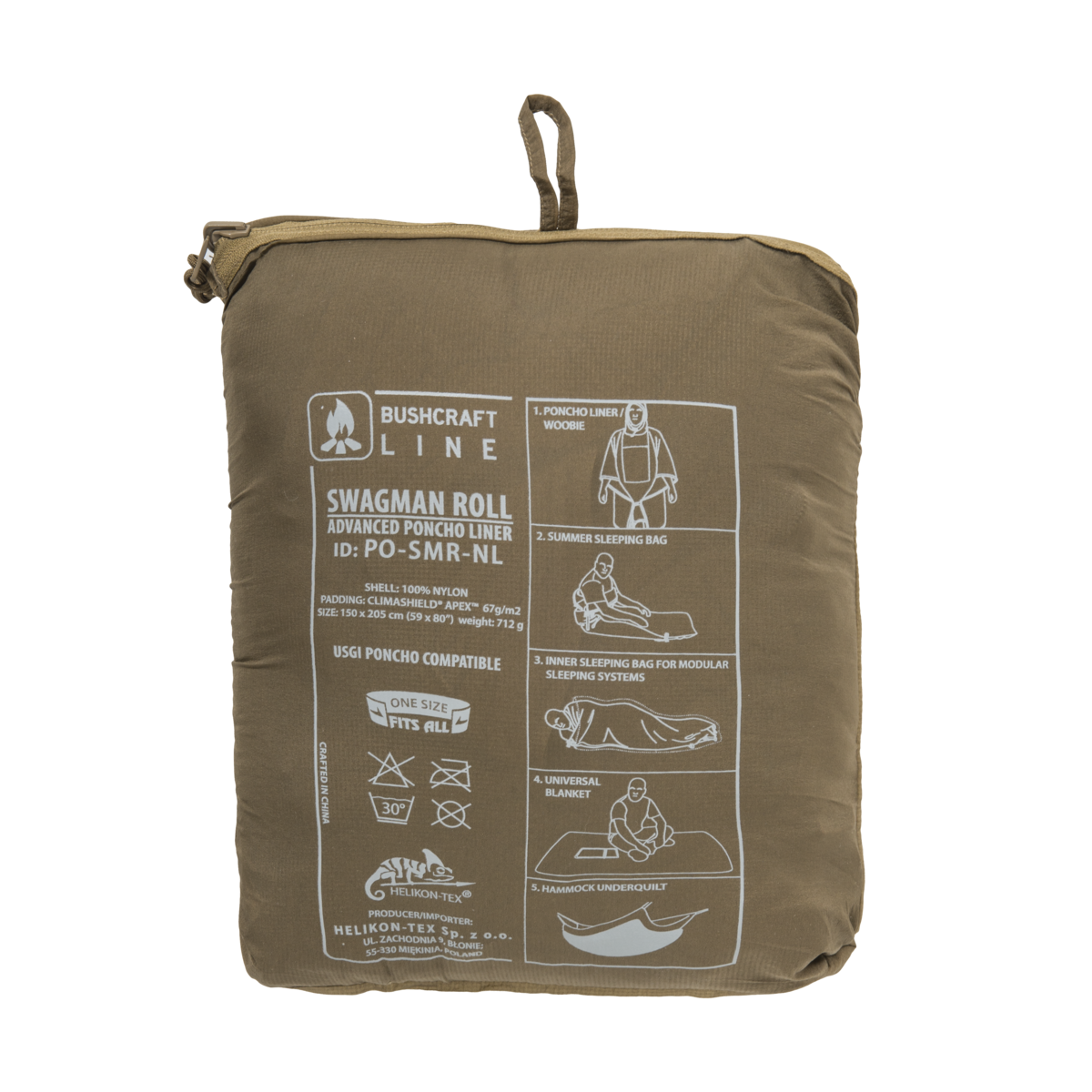 Poncho Helikon-Tex Swagman Roll Climashield® Apex™ Crimson Sky