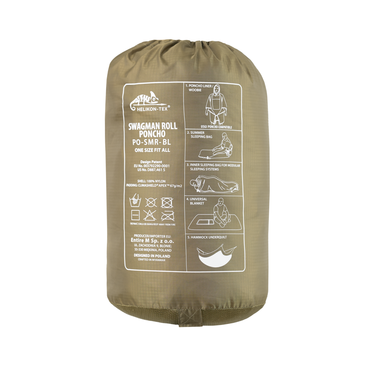 Poncho Helikon-Tex Swagman Roll Climashield® Apex™ Multicam®