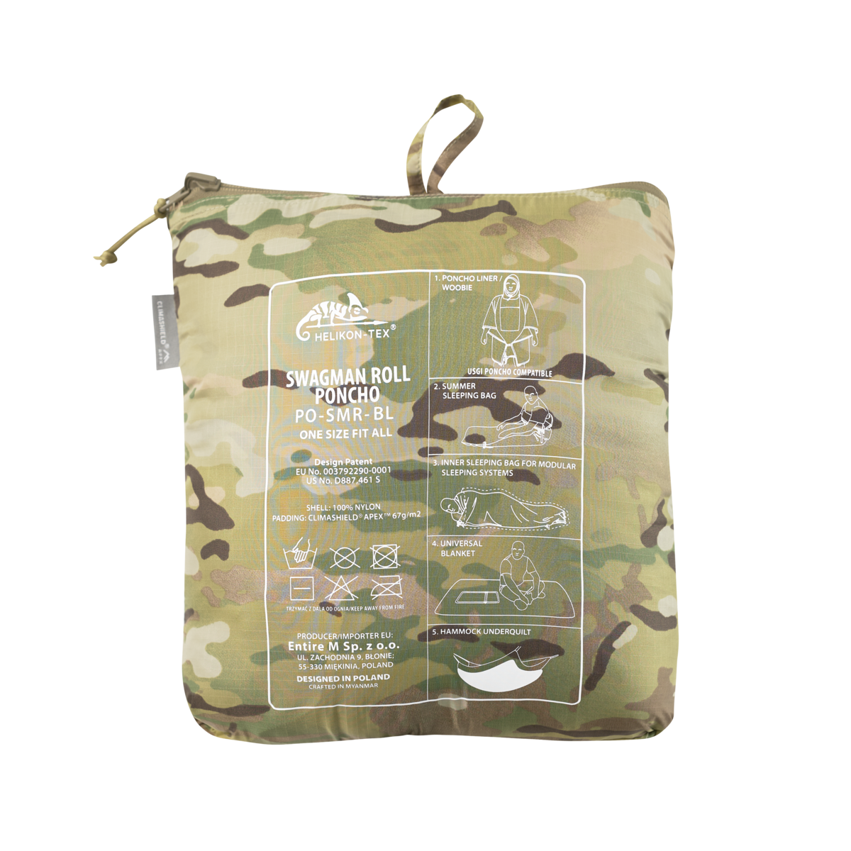 Poncho Helikon-Tex Swagman Roll Climashield® Apex™ Multicam®