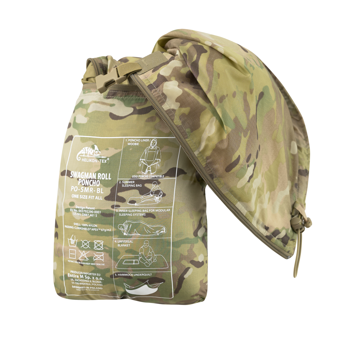 Poncho Helikon-Tex Swagman Roll Climashield® Apex™ Multicam®